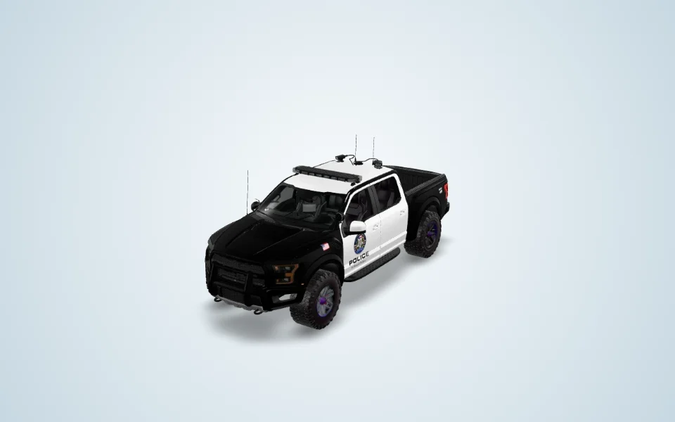 Standardized three-quarter view of 2015 Ford F-150 Raptor